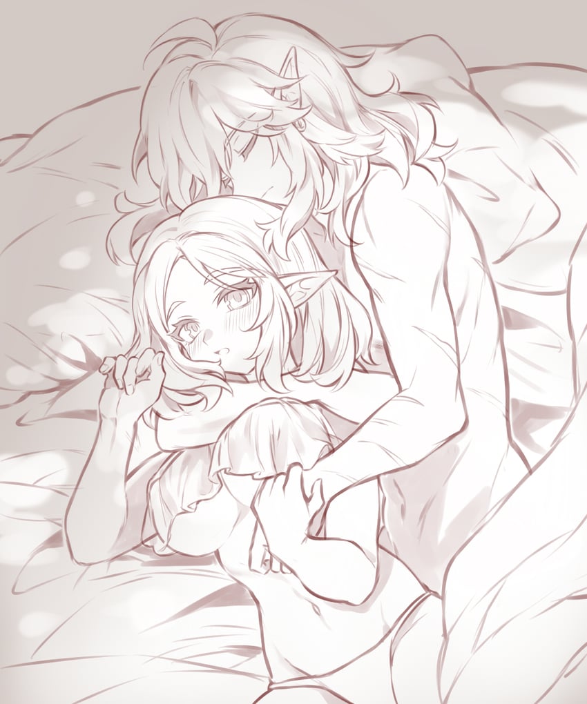 link and princess zelda (the legend of zelda) drawn by atsuakulove