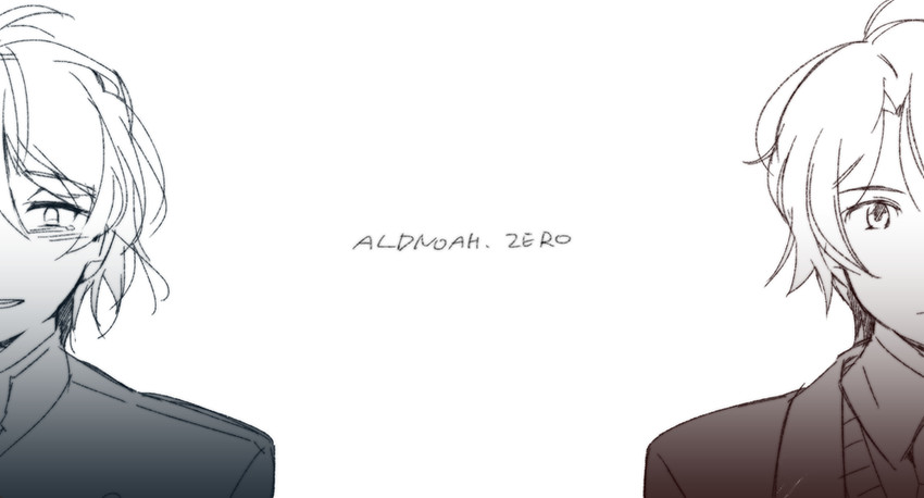 slaine troyard and kaizuka inaho (aldnoah.zero) drawn by anpolly