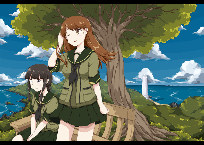 kitakami and ooi (kantai collection) drawn by any_(lucky_denver_mint)