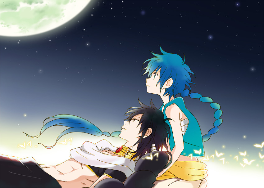 aladdin and judal (magi the labyrinth of magic) drawn by mako_(macomaco7)