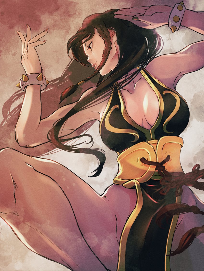 chun-li (street fighter and 1 more) drawn by yuenibushi