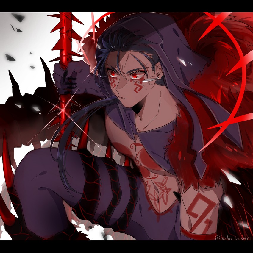cu chulainn and cu chulainn alter (fate and 1 more) drawn by namahamu_(hmhm_81)