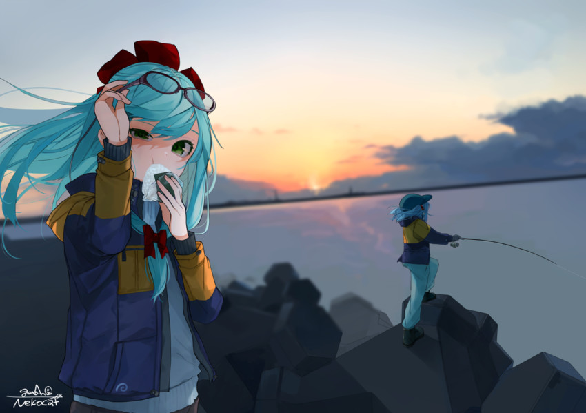 kawashiro nitori and kagiyama hina (touhou) drawn by gotoh_(nekocat)