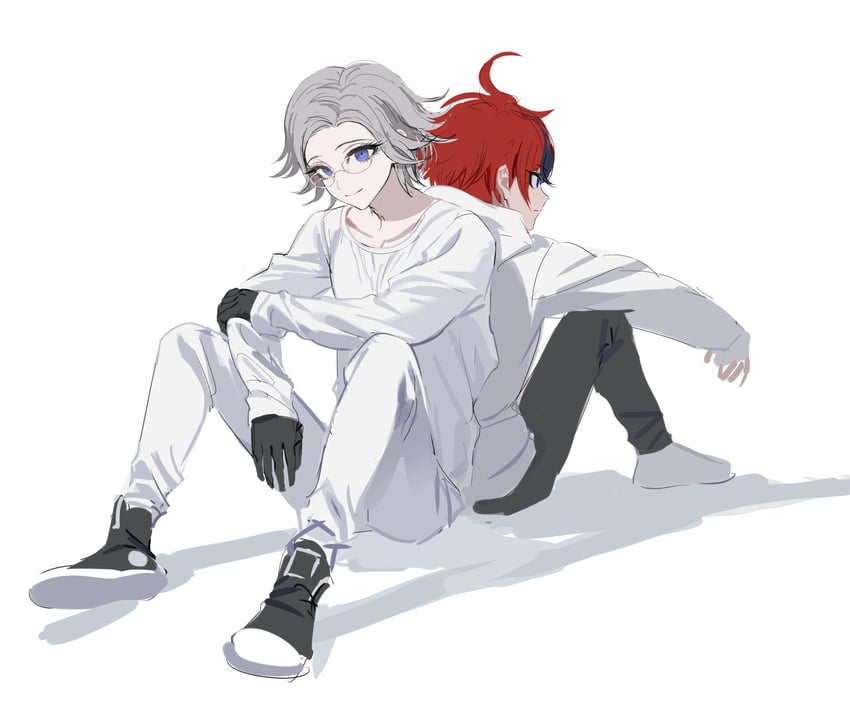 aotsuki eito and sumino takumi (the hundred line -last defense academy-) drawn by fug_uai