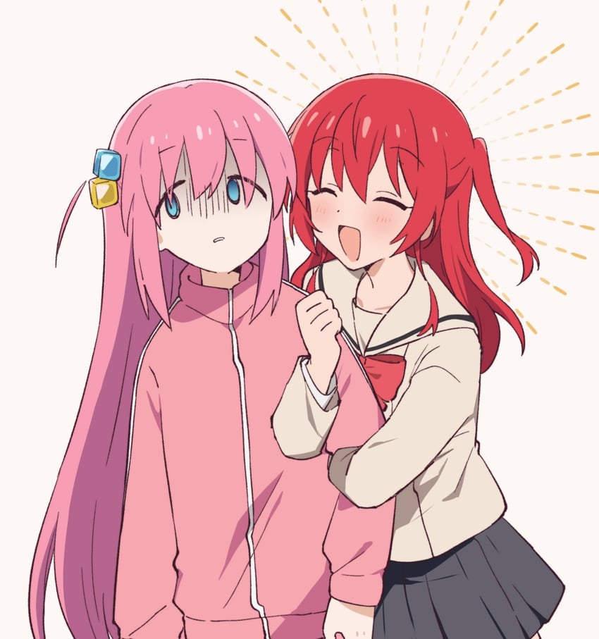gotoh hitori and kita ikuyo (bocchi the rock!) drawn by harukawa_(ifk_e)