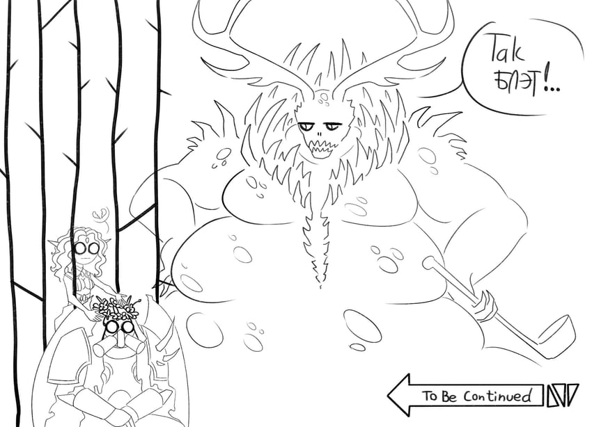 mortarion, nurgle, and isha (warhammer 40k) drawn by maranigai