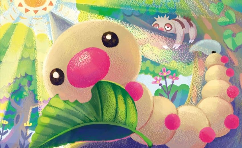weedle and slakoth (pokemon and 1 more) drawn by shibuzoh