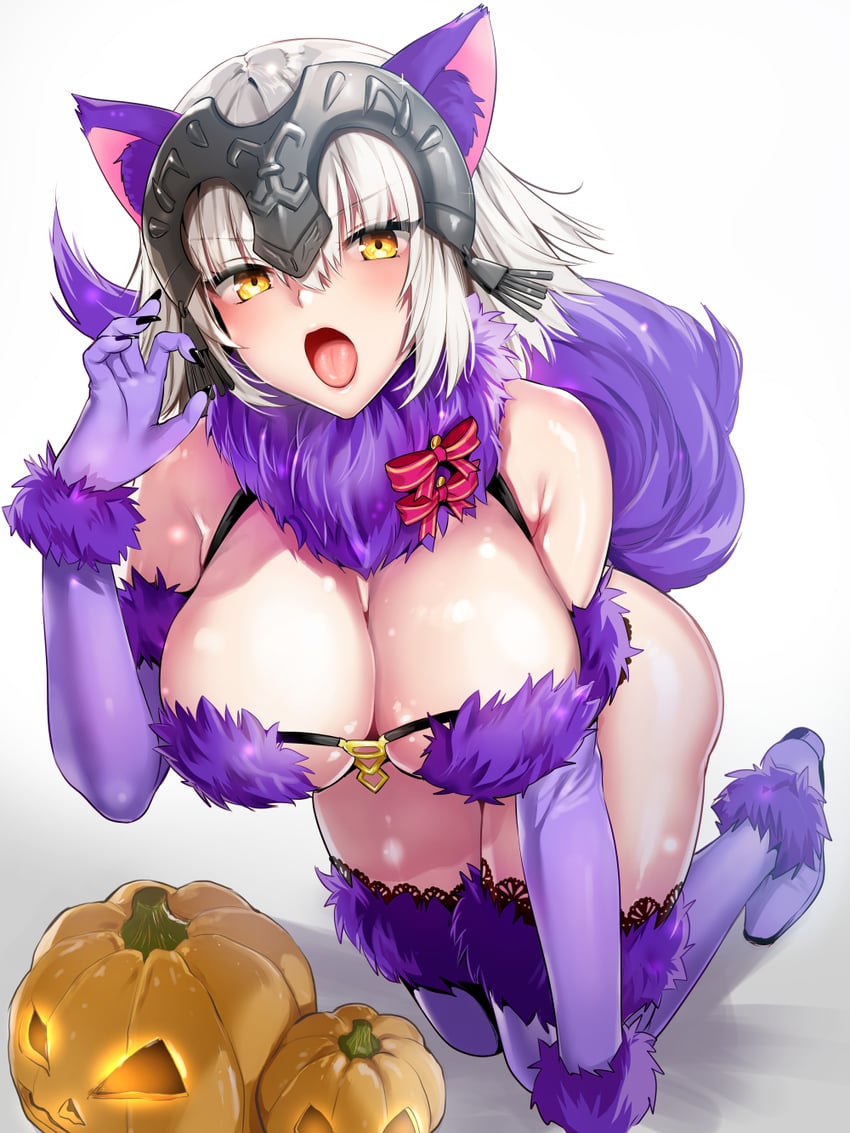 mash kyrielight and jeanne d'arc alter (fate and 1 more) drawn by kojima_saya