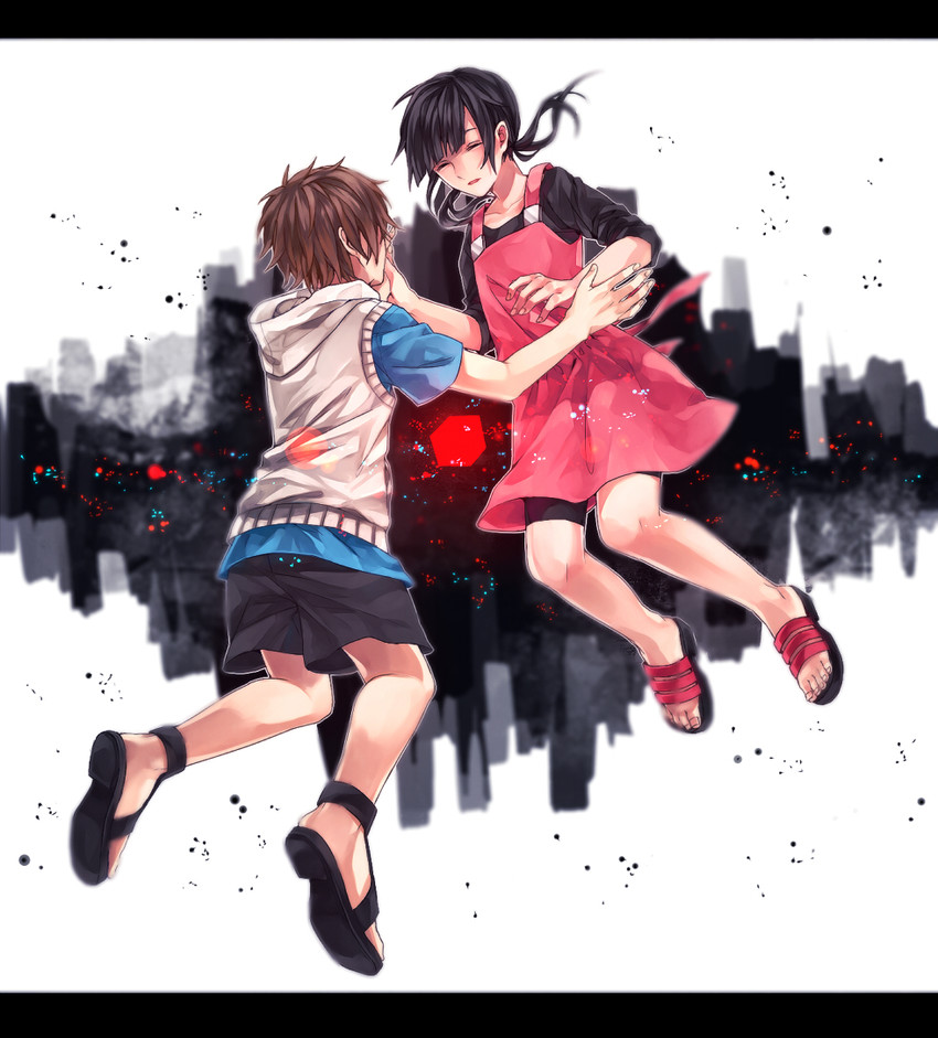 amamiya hibiya and asahina hiyori (kagerou project and 1 more) drawn by richo