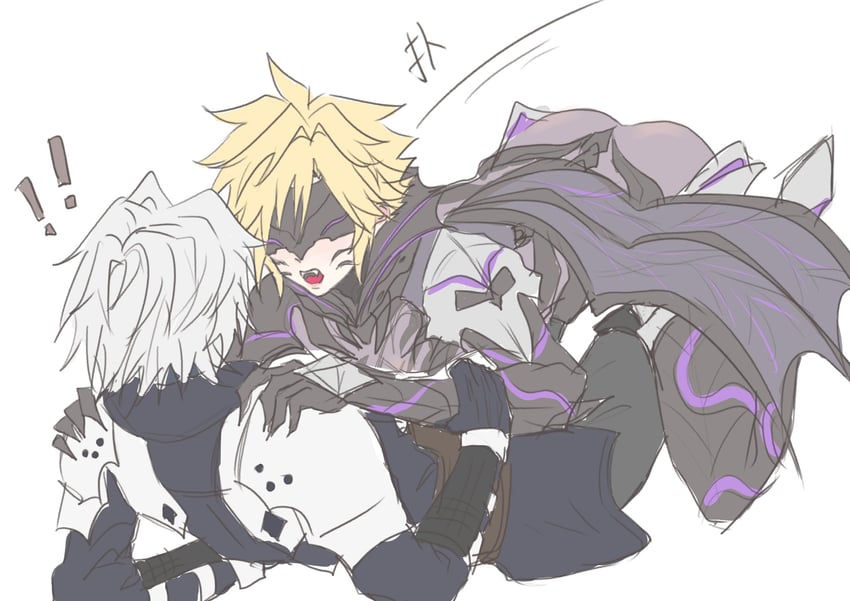 cloud strife and sephiroth (final fantasy and 2 more) drawn by nineda9s