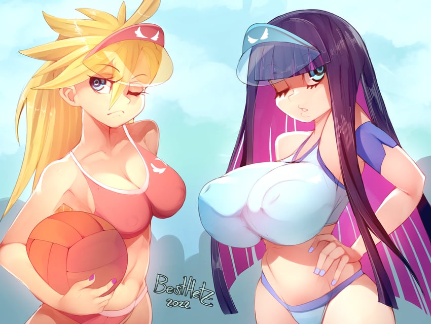 stocking and panty (panty & stocking with garterbelt) drawn by besthetz