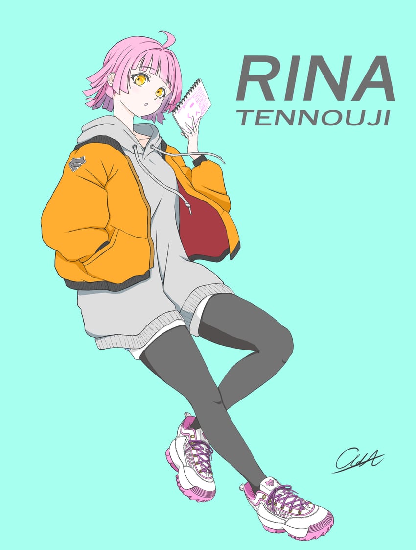 tennoji rina (love live! and 1 more) drawn by enpara_chiba