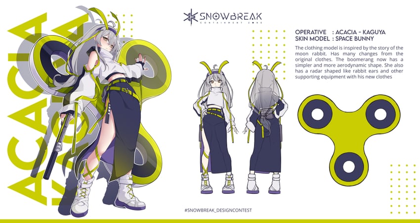 acacia and acacia - kaguya (snowbreak: containment zone) drawn by intora