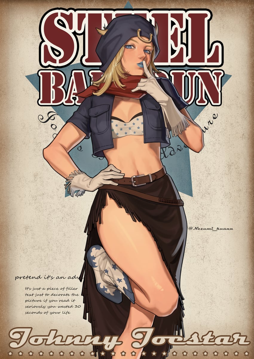 johnny joestar (jojo no kimyou na bouken and 1 more) drawn by nezumi_(tuboshu2013)
