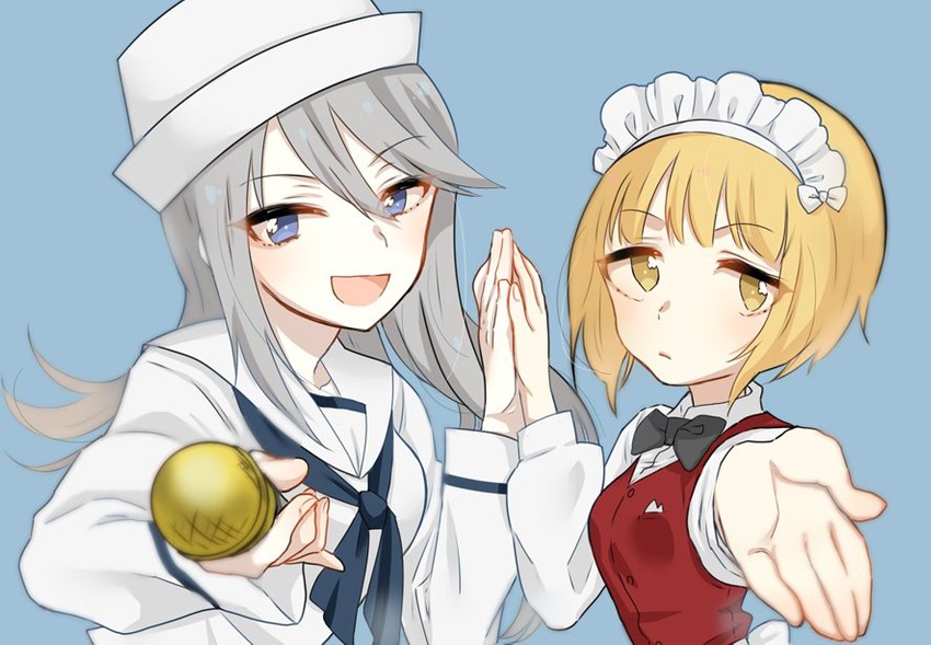 cutlass and flint (girls und panzer) drawn by kumasawa_(dkdkr)