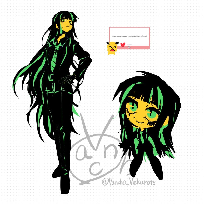 alfonso (project moon and 2 more) drawn by vancho_vakurets