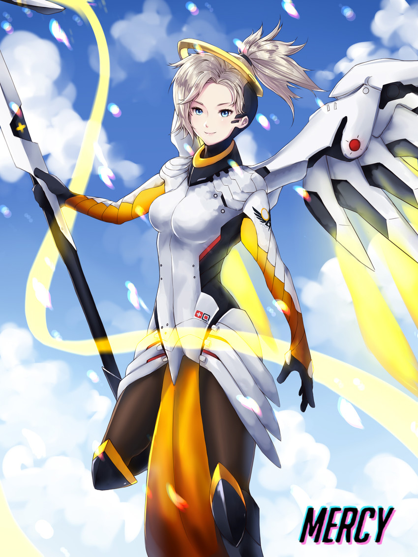 mercy (overwatch and 1 more) drawn by yoon_(jonatham)