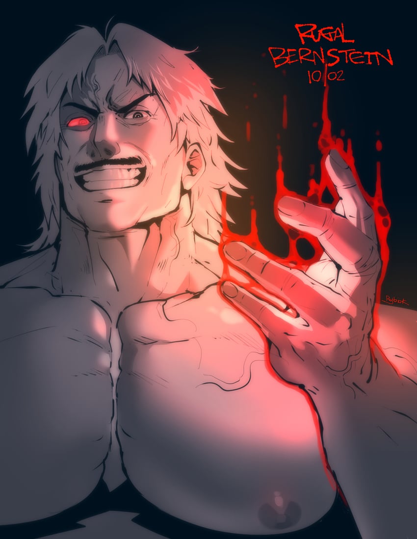 rugal bernstein (the king of fighters and 1 more) drawn by rybiok