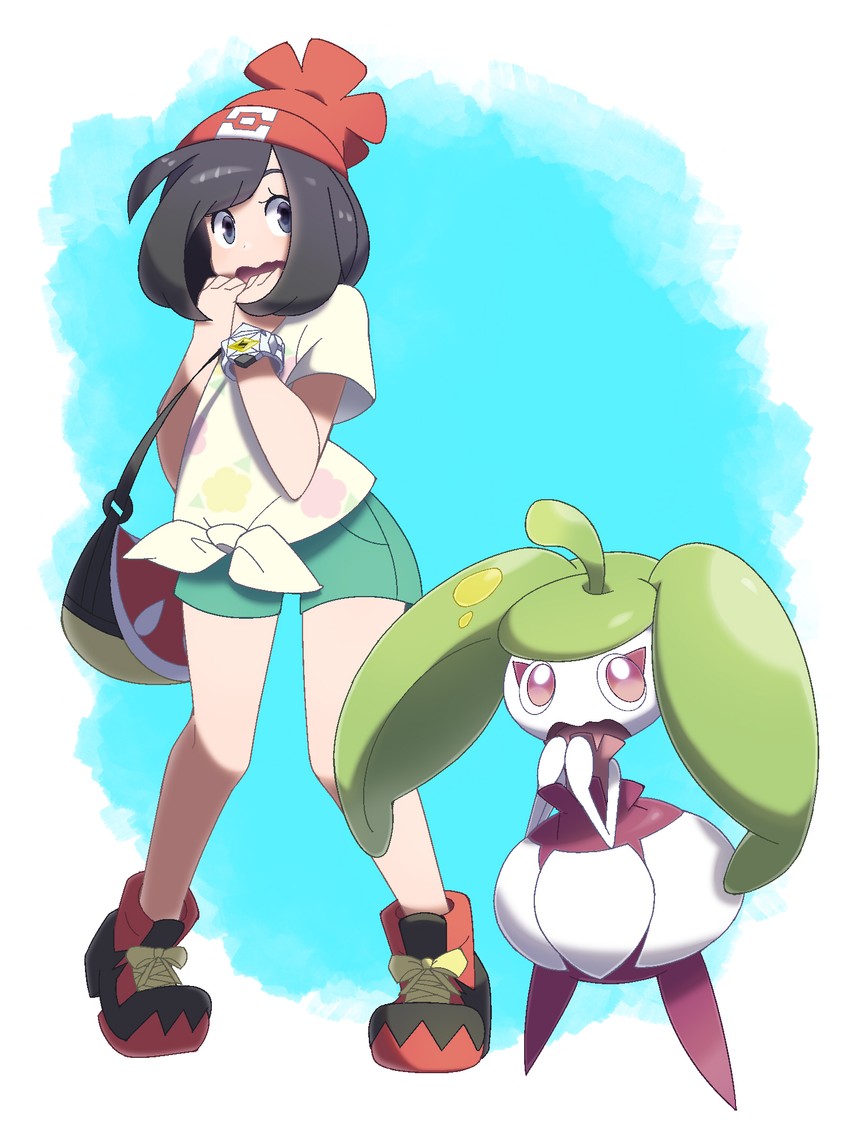selene and steenee (pokemon and 1 more) drawn by midoko