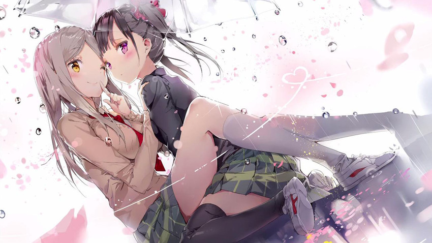 noda kotone and minami shizuku (sakura trick) drawn by anmi