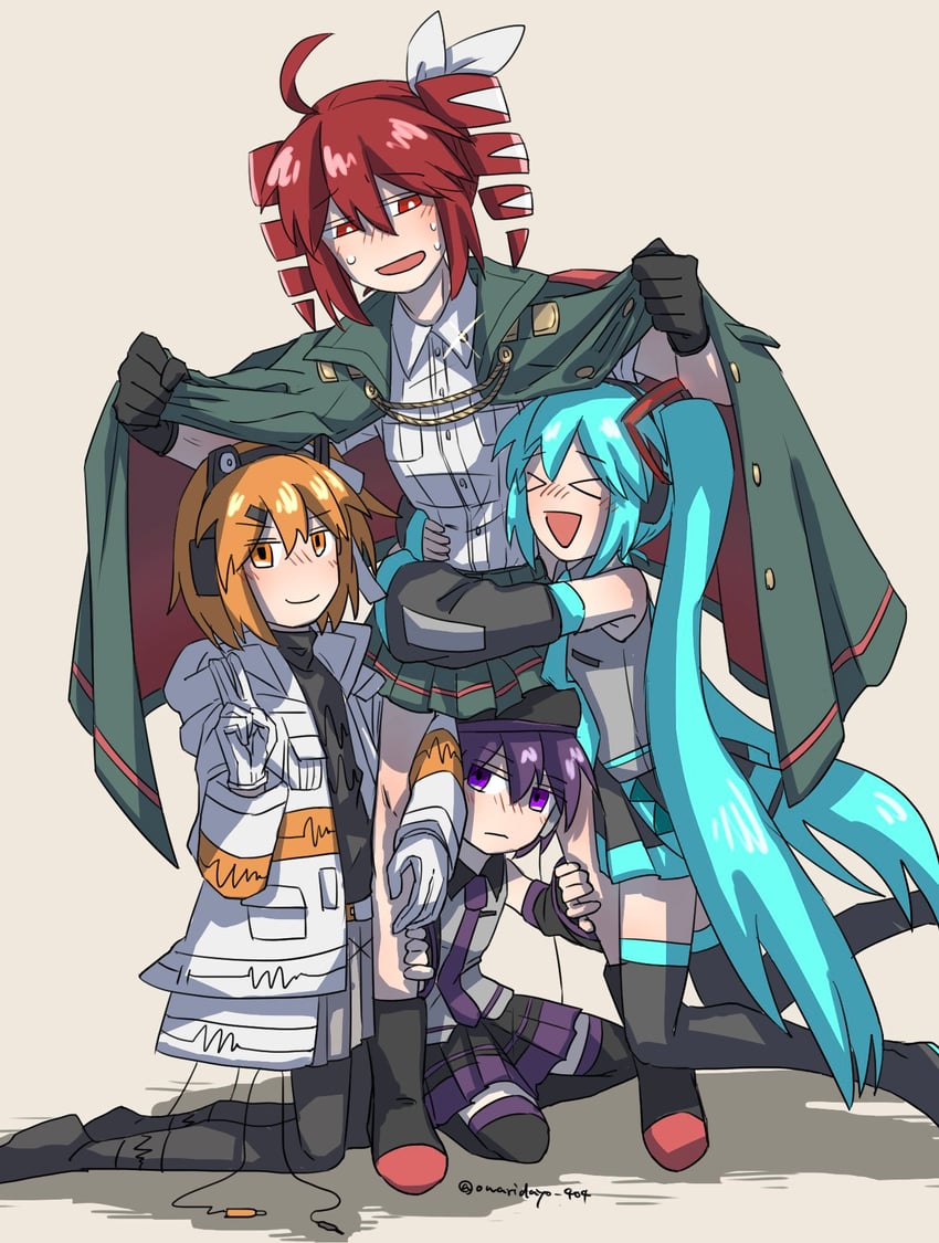 hatsune miku, kasane teto, adachi rei, and utane uta (vocaloid and 3 more) drawn by hato_no_mune_wo_momitai