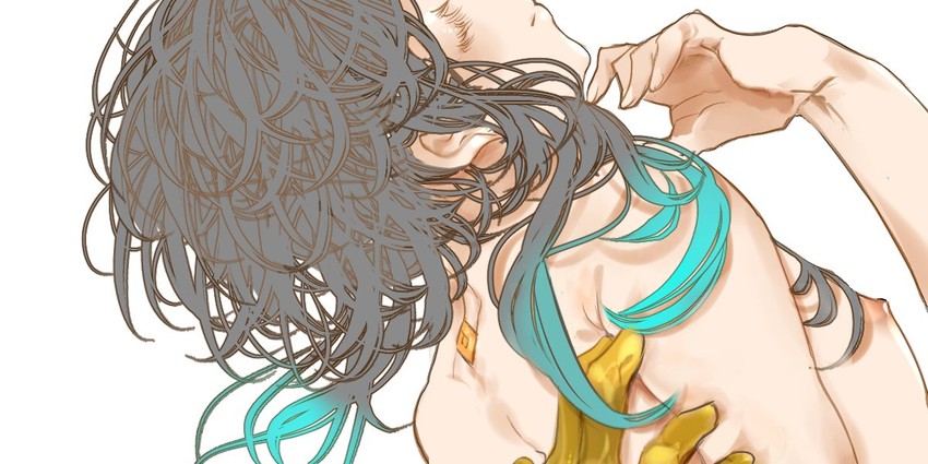zhongli and venti (genshin impact) drawn by emilebois