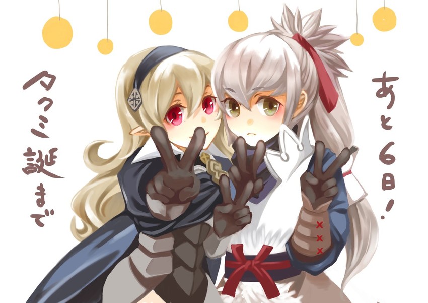 female corrin and takumi (fire emblem and 1 more) drawn by renkonmatsuri
