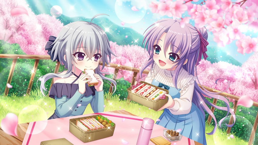 tsukisaka sayu and ichijou ruka (re:stage!) drawn by izumi_tsubasu