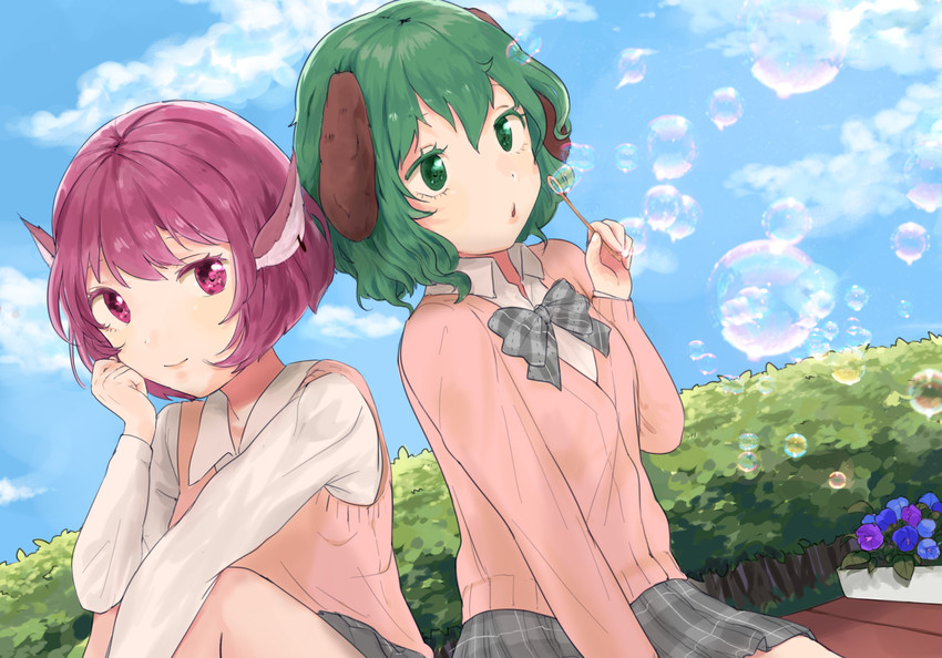mystia lorelei and kasodani kyouko (touhou) drawn by honi_(honix3)