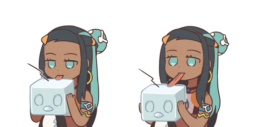 nessa and eiscue (pokemon and 1 more) drawn by ssalbulre