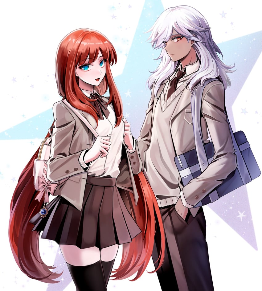 nilou and cyno (genshin impact) drawn by bbing_(kurabe_juro)
