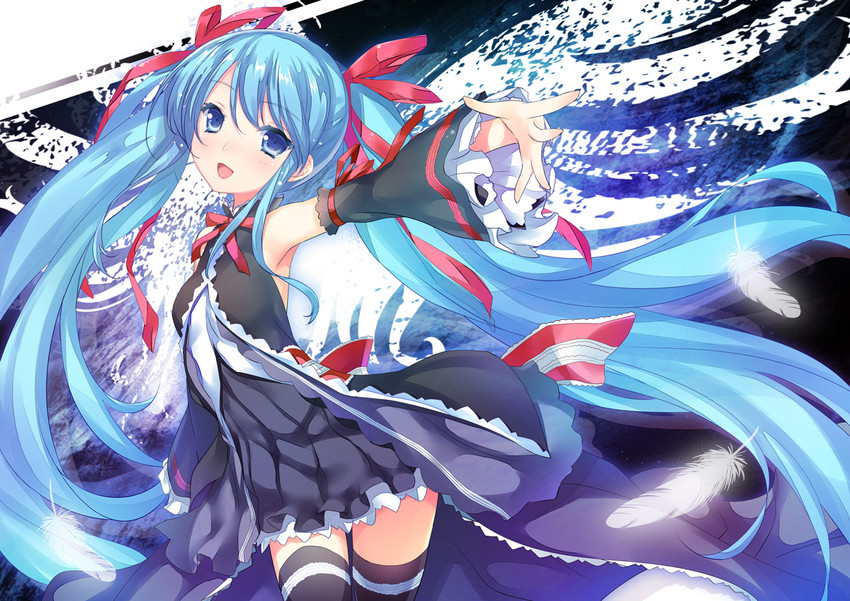 hatsune miku (vocaloid) drawn by 47agdragon
