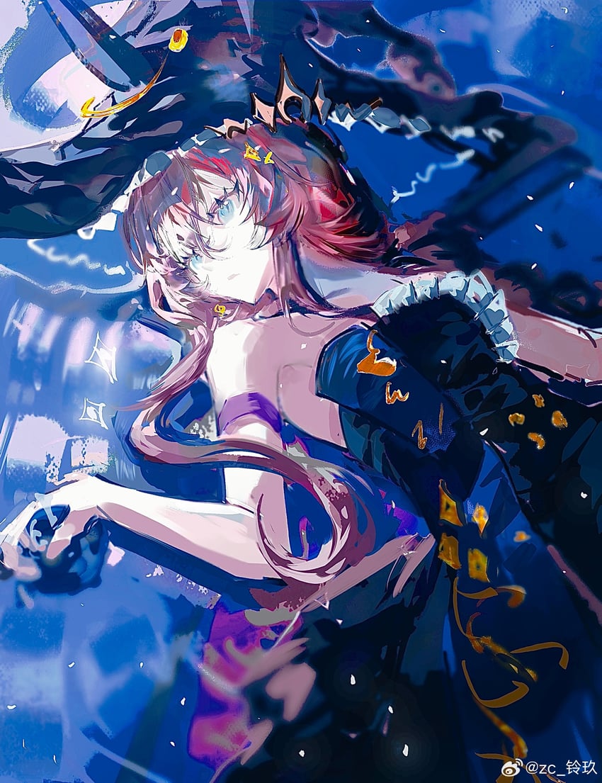amiya (arknights and 1 more) drawn by zc_ling