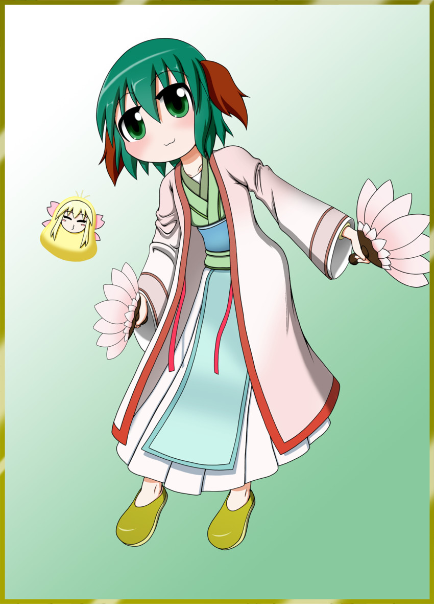 kasodani kyouko and lily white (touhou) drawn by rakugaki-biyori