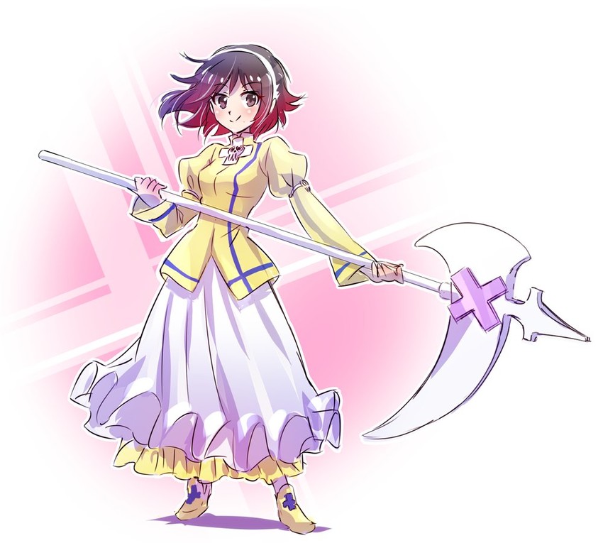 ruby rose, hayami saori, and anya hepburn (rwby and 1 more) drawn by iesupa