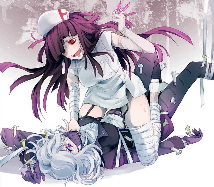 tsumiki mikan and kimura seiko (danganronpa and 1 more) drawn by chiyo_(min0yoko)