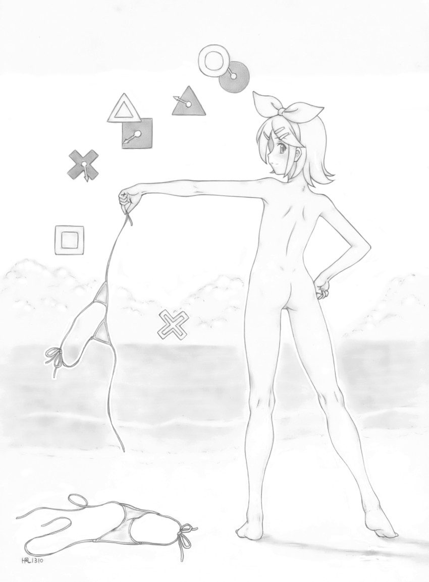 kagamine rin (vocaloid and 1 more) drawn by harumachi_nagaaki