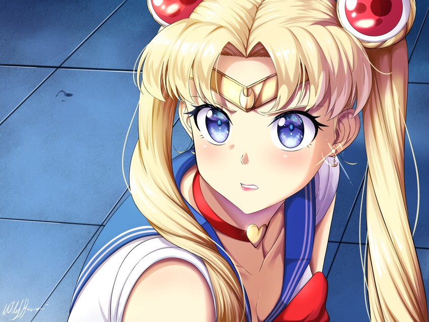 tsukino usagi and sailor moon (bishoujo senshi sailor moon and 1 more) drawn by nero-kun