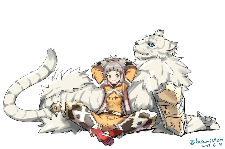 nia and dromarch (xenoblade chronicles and 1 more) drawn by taromarun