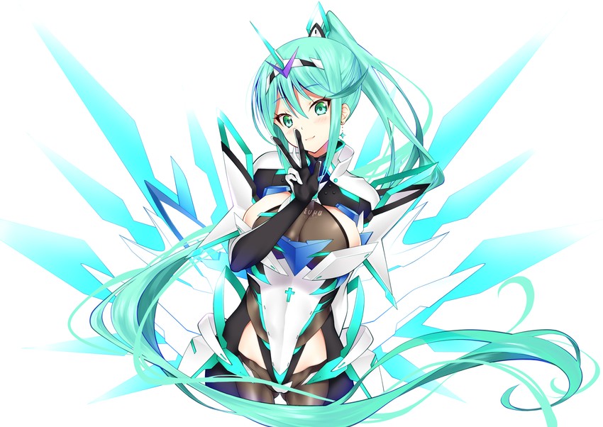 pneuma (xenoblade chronicles and 1 more) drawn by daive