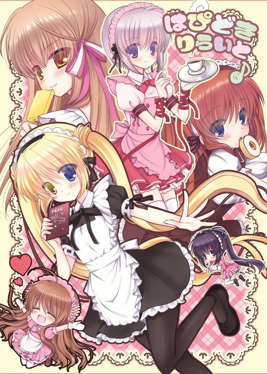 kanbe kotori, nakatsu shizuru, senri akane, konohana lucia, ootori chihaya, and 1 more (rewrite) drawn by shira_ichigo_(ichigohou)