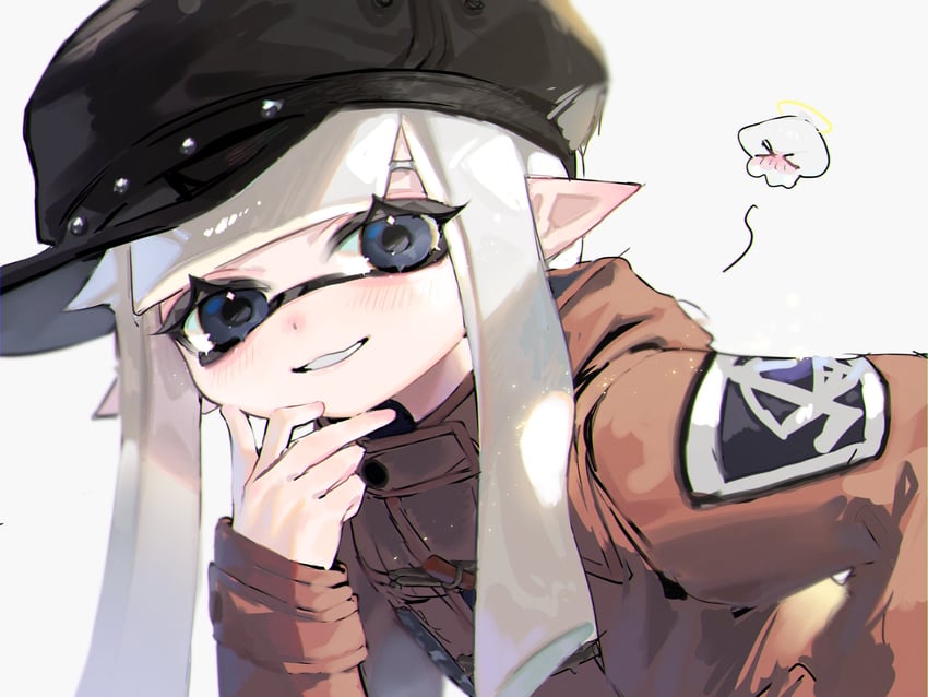 inkling player character and inkling girl (splatoon) drawn by yomeniwan