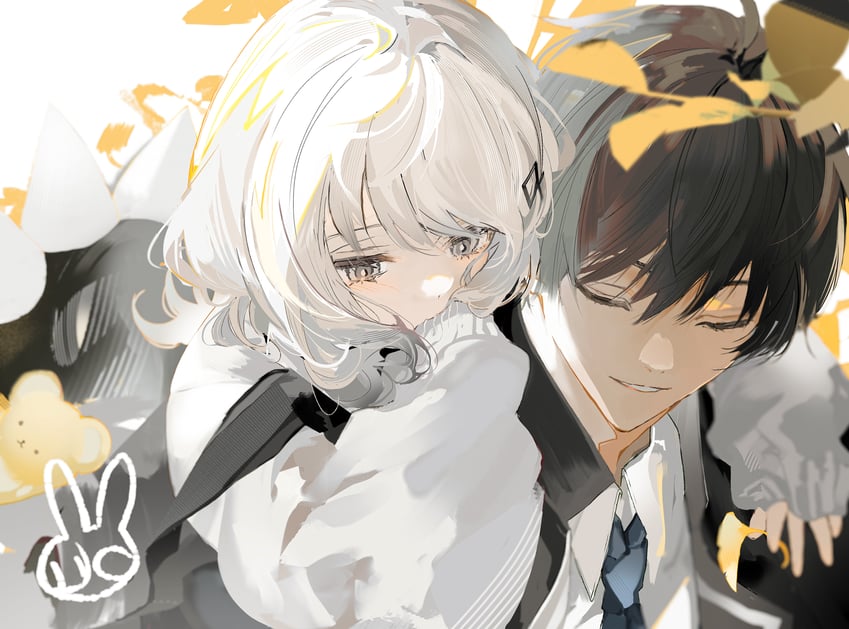 seraphim and male commander (forever 7th capital) drawn by rrrr_222