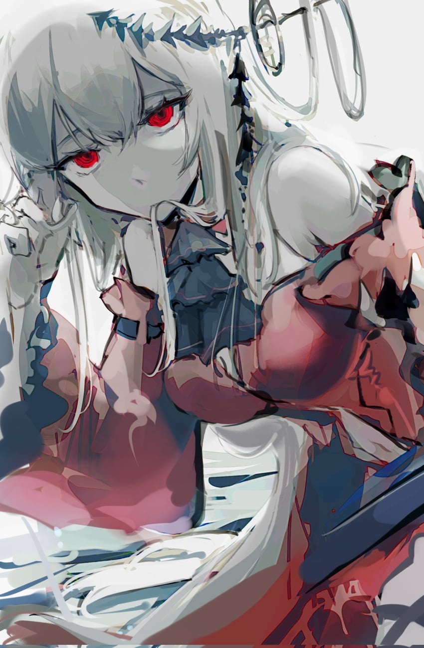 skadi and skadi the corrupting heart (arknights) drawn by yoyoseafish