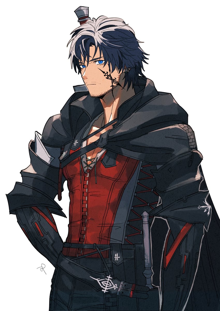 clive rosfield (final fantasy and 1 more) drawn by sashimi_umasugi