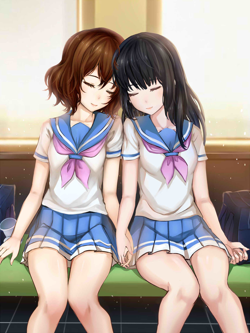 oumae kumiko and kousaka reina (hibike! euphonium) drawn by gyakushuu_no_hoshiumi