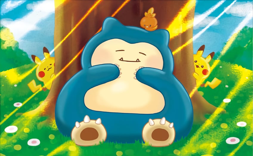 pikachu, torchic, and snorlax (pokemon and 1 more) drawn by kanahei