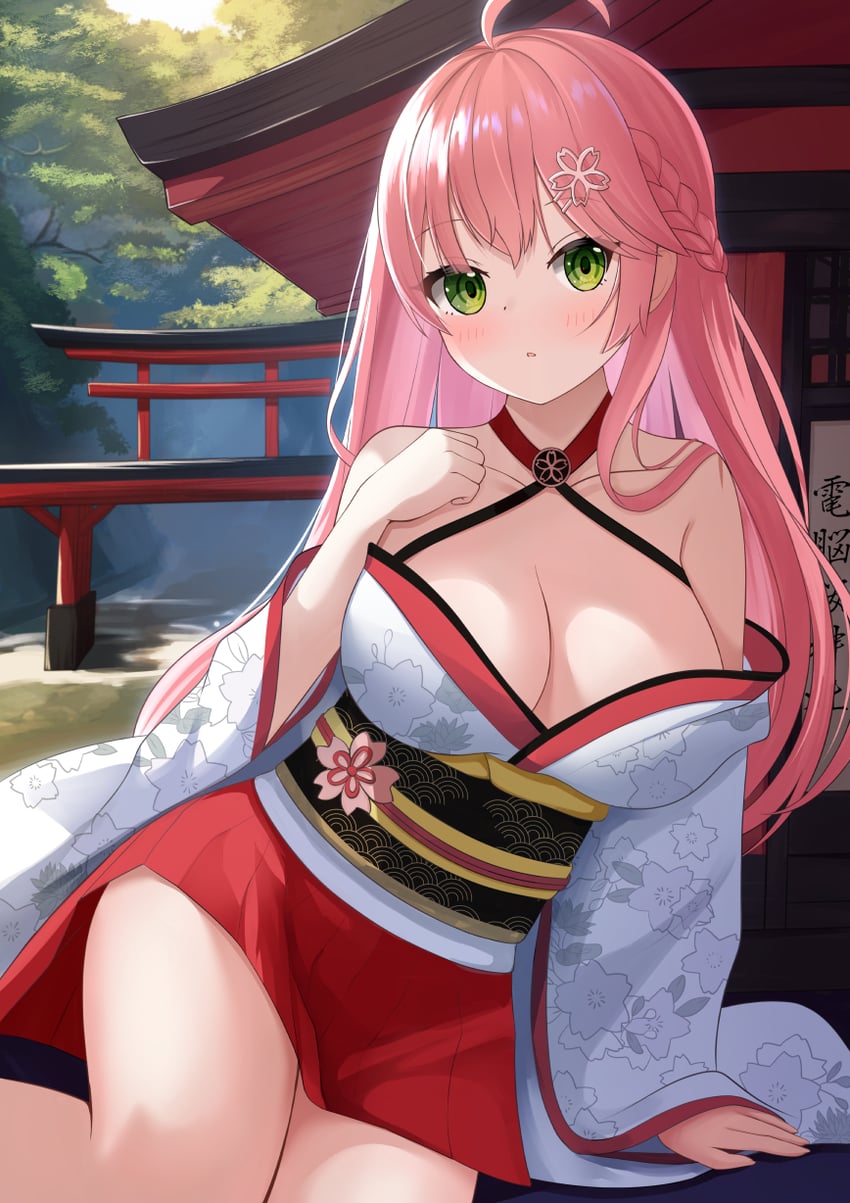 sakura miko (hololive) drawn by nc731
