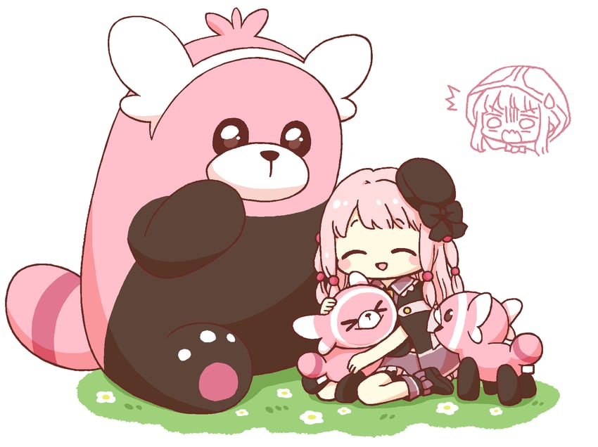 tamaki ui, bewear, and stufful (pokemon and 2 more) drawn by yuzuno_nana