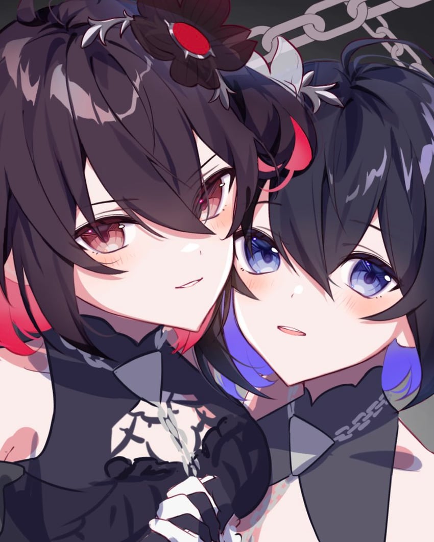 seele vollerei and seele (honkai and 1 more) drawn by karamaru626
